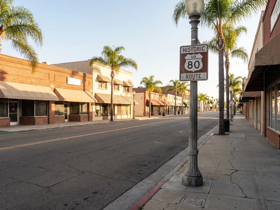 Main Street El Cajon near our El Cajon service area