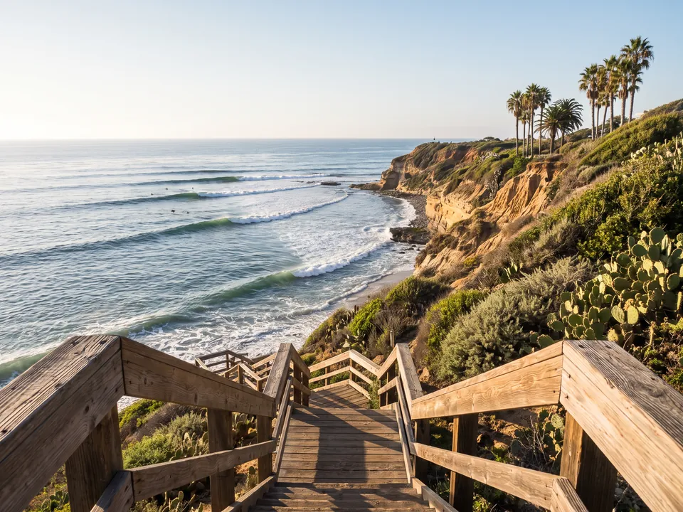 Swami's surf break in Encinitas near our Encinitas service area