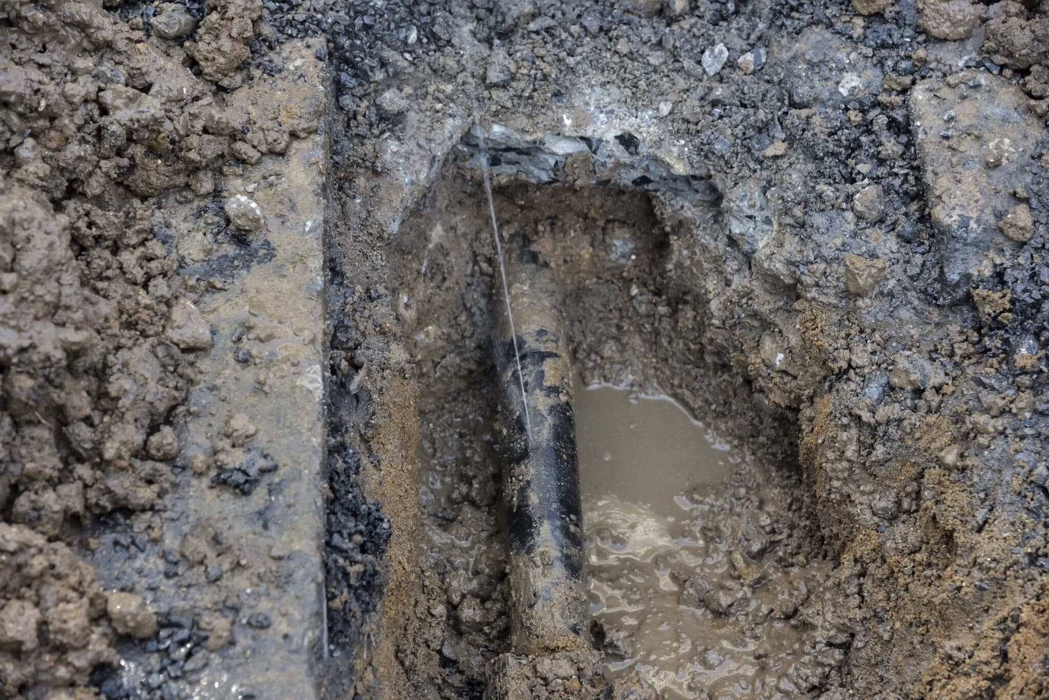 Water pipe break, Sewer Lines.