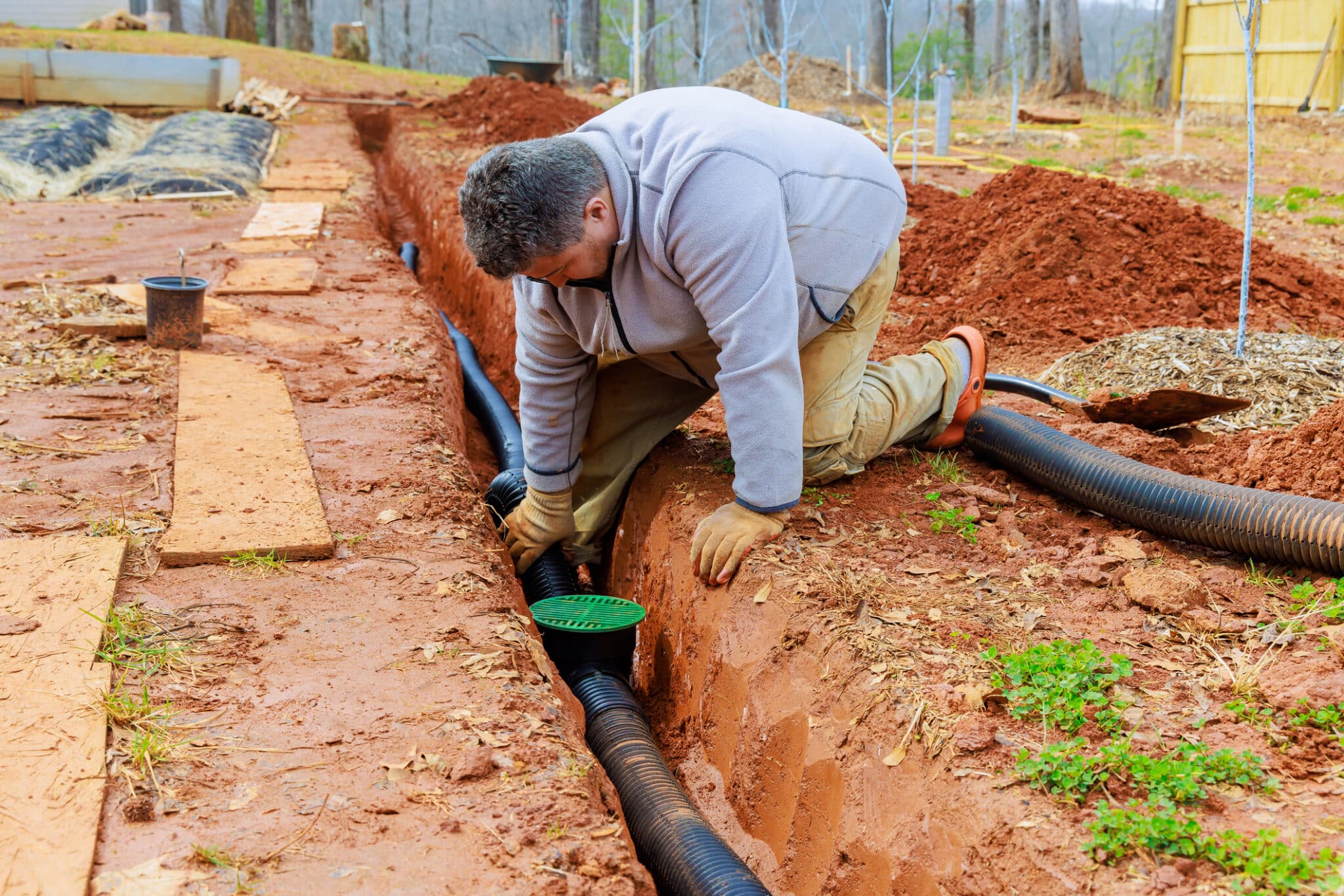 Installing a Backwater Valve scaled, Sewer Backup Prevention.