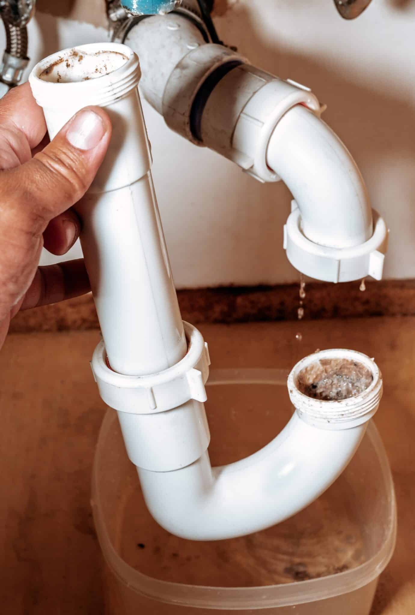Clean the P Trap regularly to prevent clogs, P Trap Replacement.