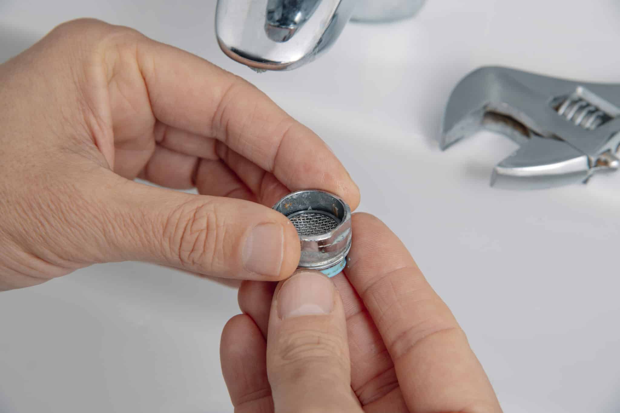 Clogged aerator, Faucet Aerator Replacement.