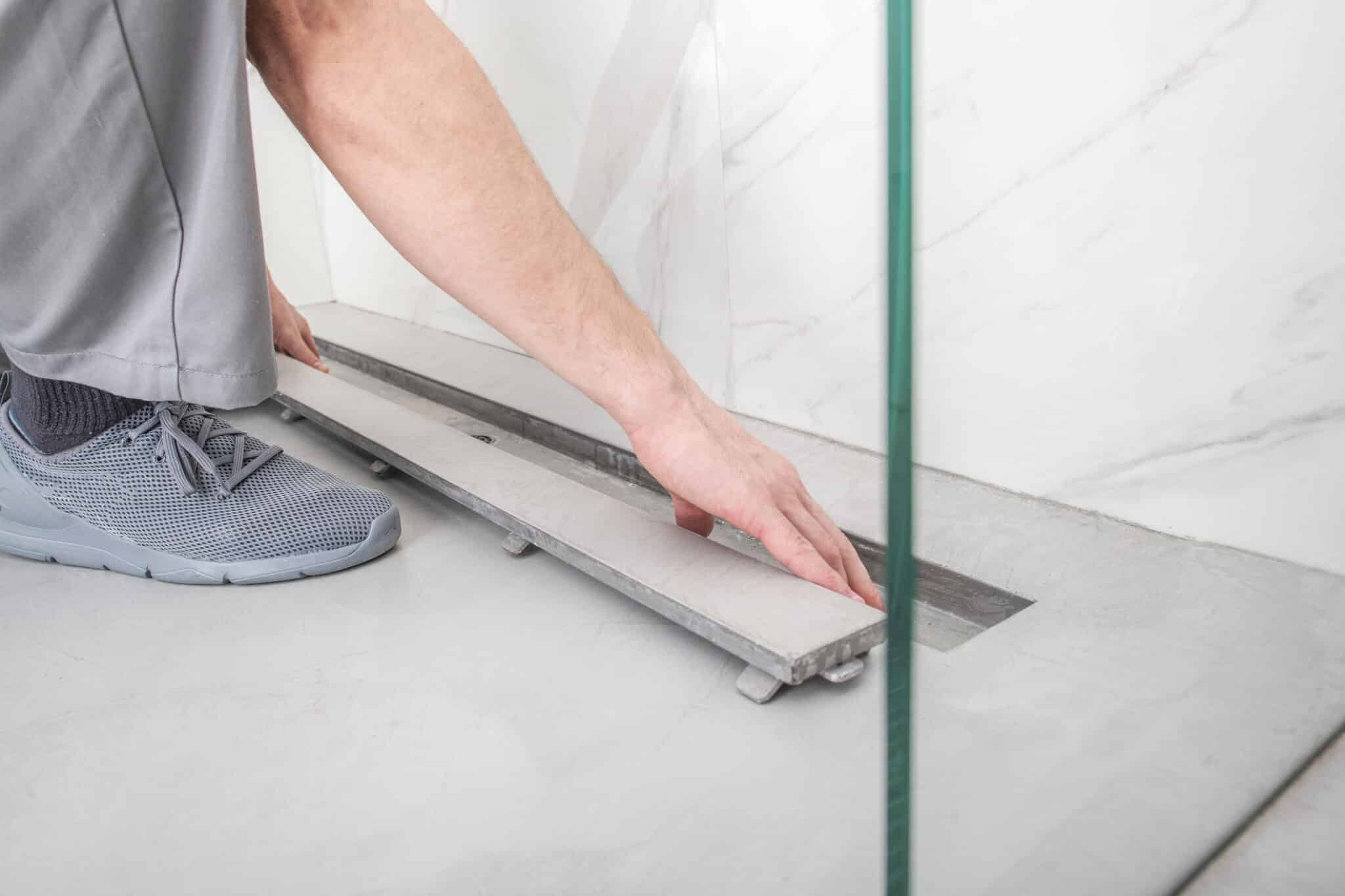 Professional plumbing repair, Shower drain odor.