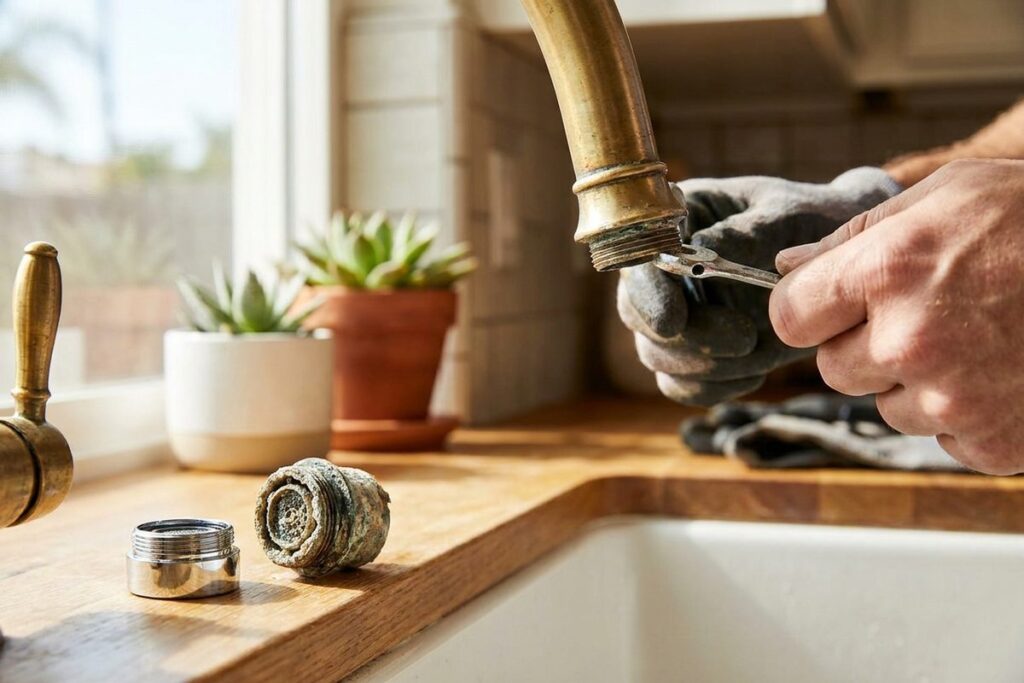 Faucet Aerator Replacement to Boost Flow and Cut Splashing